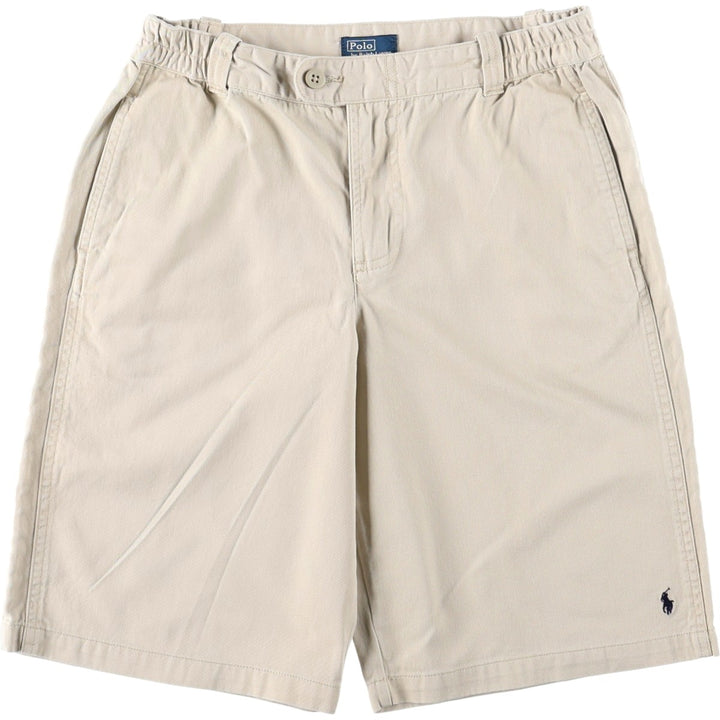 Ralph Lauren POLO by Ralph Lauren Chino Shorts, Women's Size L (equivalent to W28) cotton Beige type Vintage Second Hand