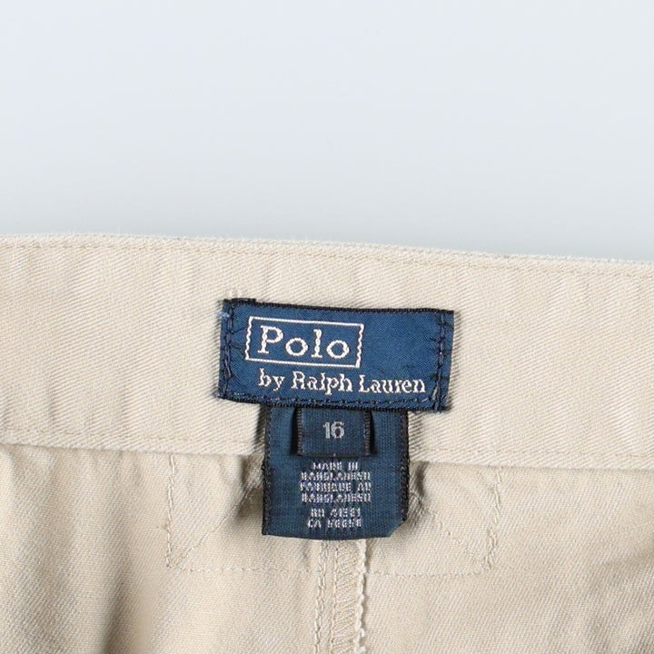 Ralph Lauren POLO by Ralph Lauren Chino Shorts, Women's Size L (equivalent to W28) cotton Beige type Vintage Second Hand