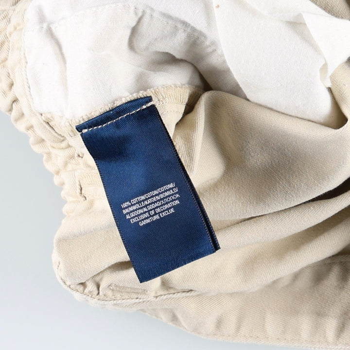 Ralph Lauren POLO by Ralph Lauren Chino Shorts, Women's Size L (equivalent to W28) cotton Beige type Vintage Second Hand