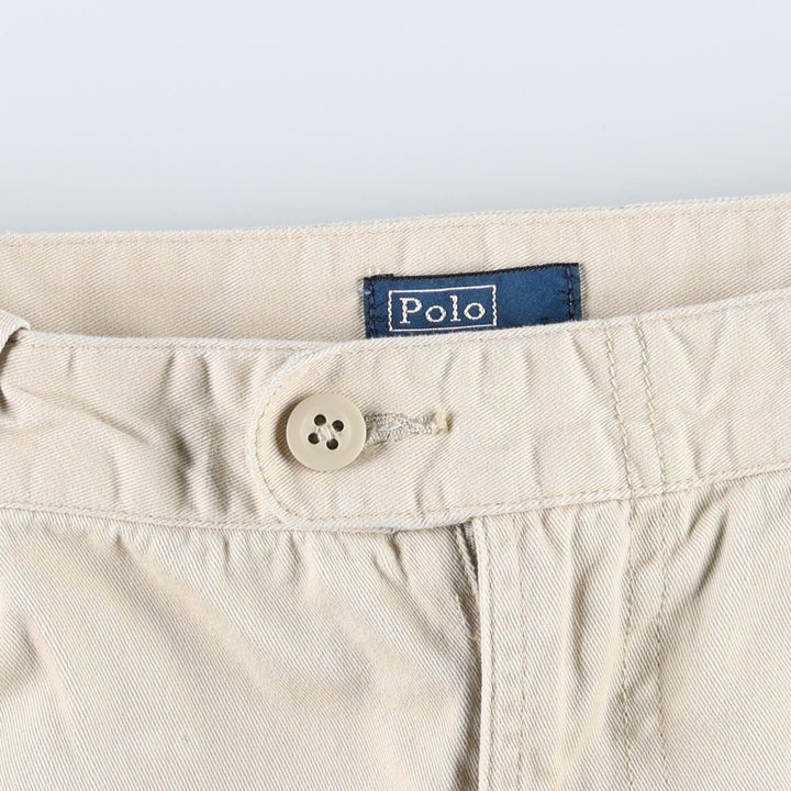 Ralph Lauren POLO by Ralph Lauren Chino Shorts, Women's Size L (equivalent to W28) cotton Beige type Vintage Second Hand