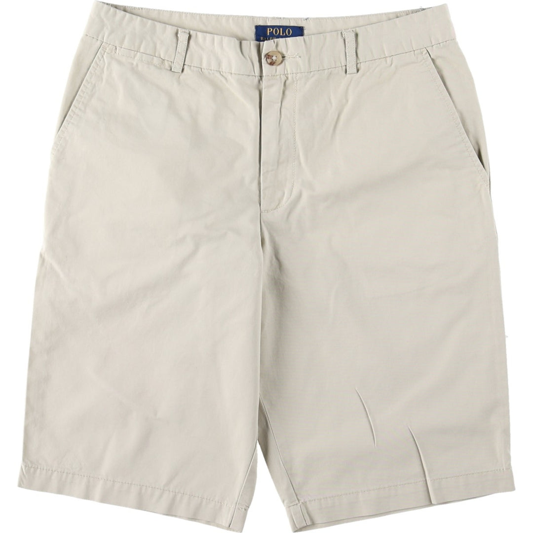 Ralph Lauren POLO RALPH LAUREN Chino Shorts, Women's Size L (equivalent to W30) cotton ivory Vintage Second Hand