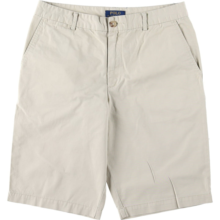 Ralph Lauren POLO RALPH LAUREN Chino Shorts, Women's Size L (equivalent to W30) cotton ivory Vintage Second Hand