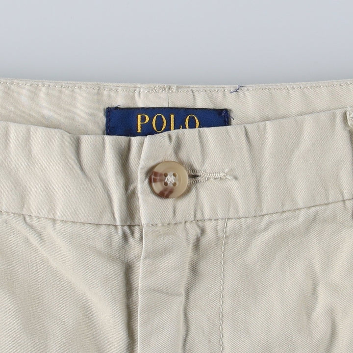 Ralph Lauren POLO RALPH LAUREN Chino Shorts, Women's Size L (equivalent to W30) cotton ivory Vintage Second Hand