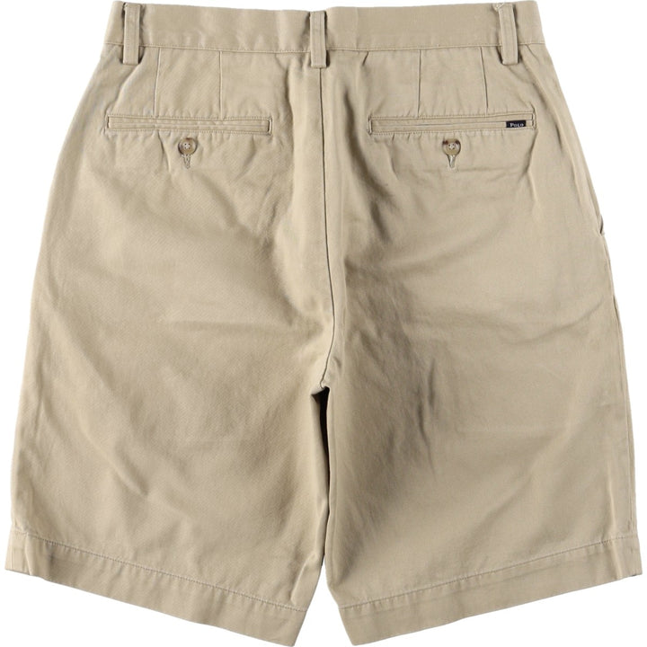 Ralph Lauren POLO RALPH LAUREN CLASSIC FIT 9 Chino Shorts, Women's Size L (W30 equivalent) cotton Beige type Vintage Second Hand