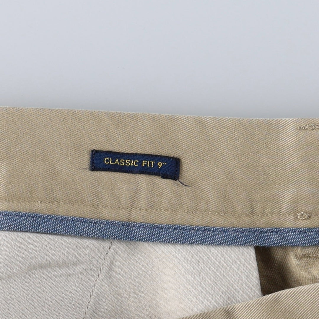 Ralph Lauren POLO RALPH LAUREN CLASSIC FIT 9 Chino Shorts, Women's Size L (W30 equivalent) cotton Beige type Vintage Second Hand