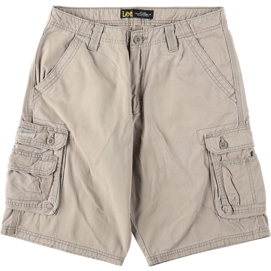 Lee cargo shorts, women's size XL (equivalent to W31). cotton Beige type Vintage Second Hand