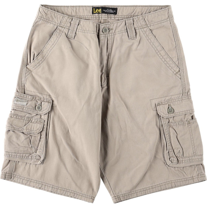 Lee cargo shorts, women's size XL (equivalent to W31). cotton Beige type Vintage Second Hand