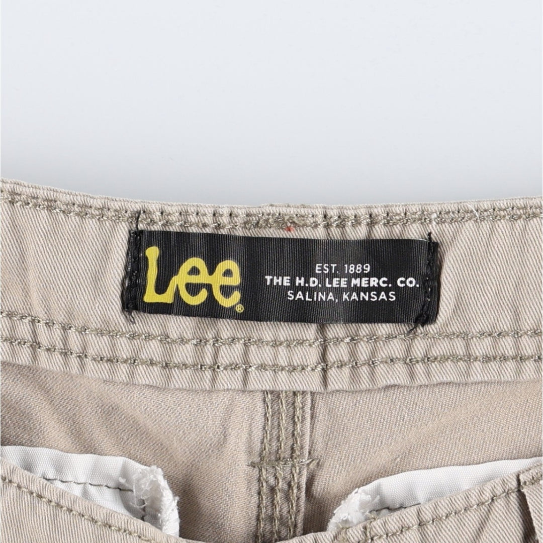 Lee cargo shorts, women's size XL (equivalent to W31). cotton Beige type Vintage Second Hand