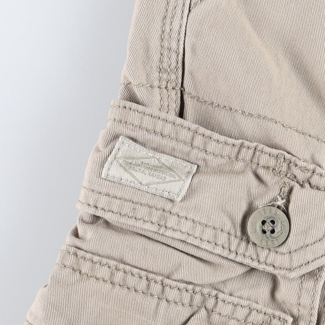 Lee cargo shorts, women's size XL (equivalent to W31). cotton Beige type Vintage Second Hand