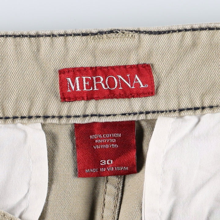 MERONA Cargo Shorts, Women's XL (equivalent to W31) cotton Beige type Vintage Second Hand