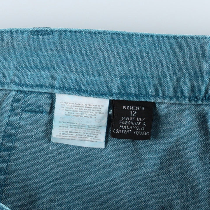 2000'S Patagonia 57129S4 Duck Canvas Shorts, Women's Size L (W28 equivalent) cotton Blue type light blue Vintage Second Hand