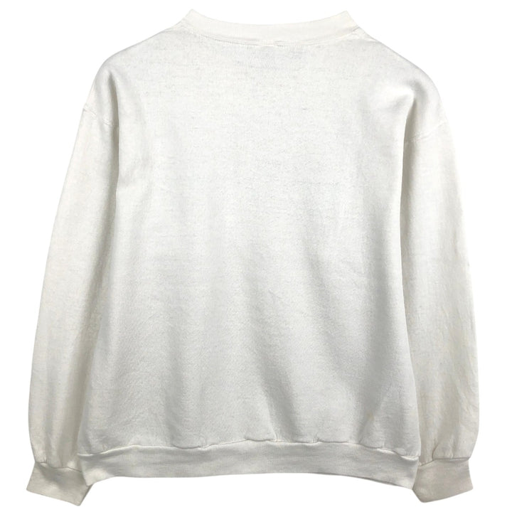 90'S Russell College Sweatshirt, Made in USA, Men's XL, Vintage cotton white type Vintage Second Hand
