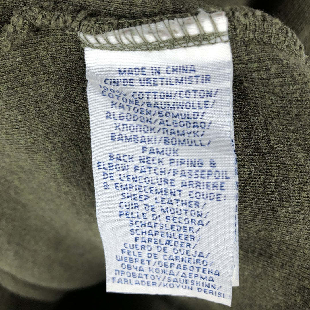 Ralph Lauren POLO RALPH LAUREN Shawl Collar Sweatshirt (Men's Size S) cotton Khaki type sage green Vintage Second Hand