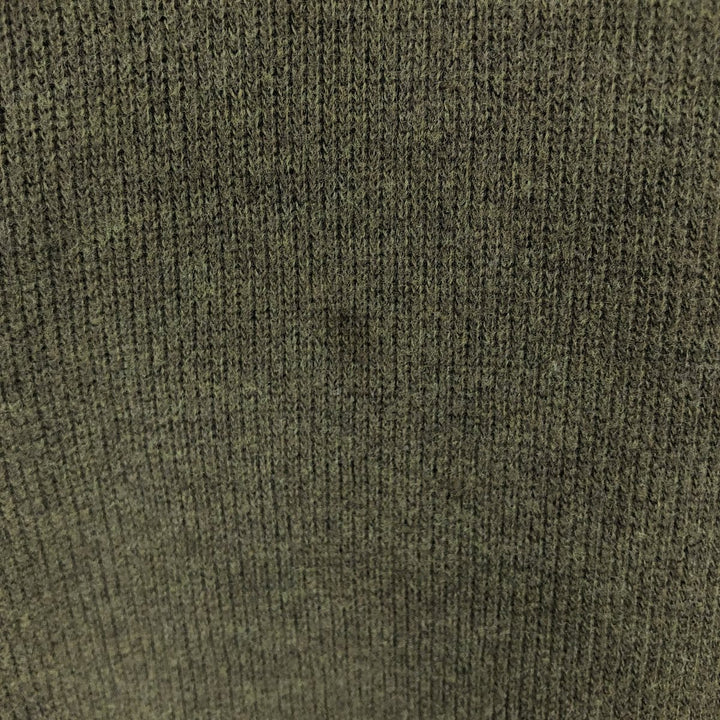 Ralph Lauren POLO RALPH LAUREN Shawl Collar Sweatshirt (Men's Size S) cotton Khaki type sage green Vintage Second Hand
