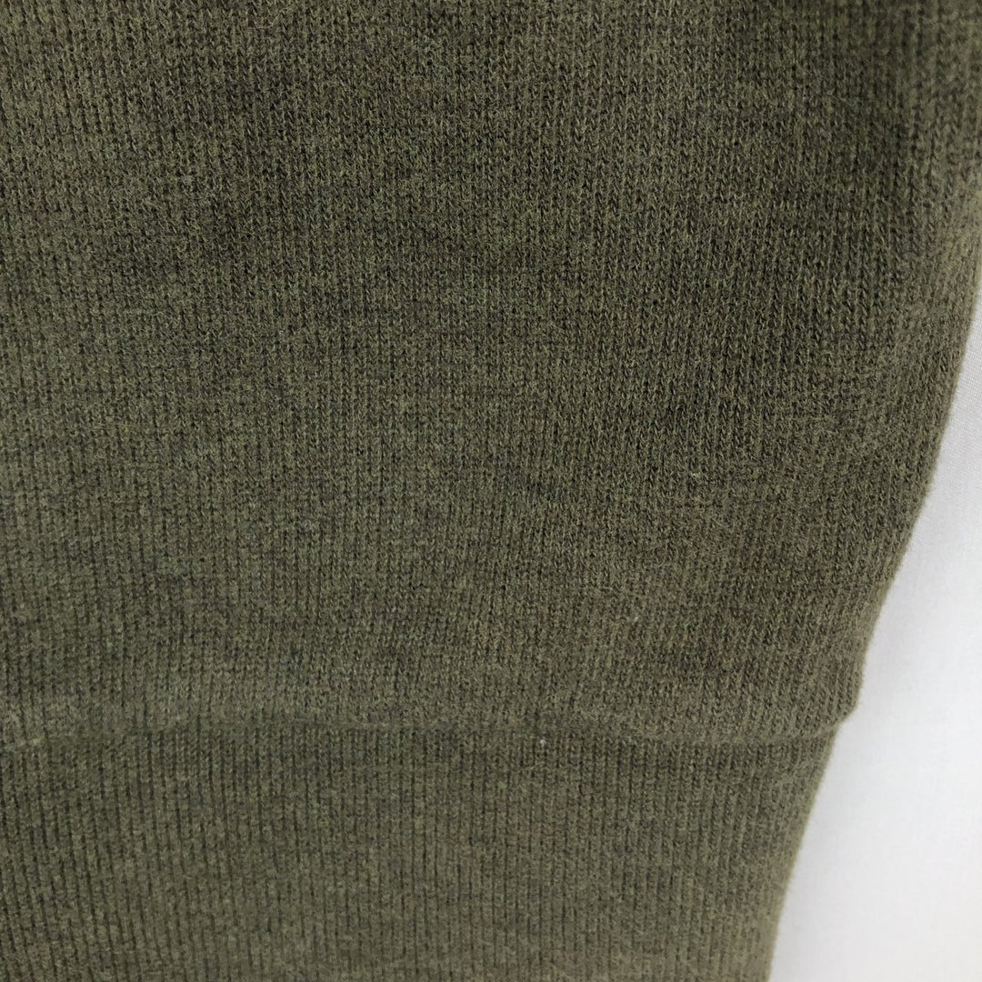 Ralph Lauren POLO RALPH LAUREN Shawl Collar Sweatshirt (Men's Size S) cotton Khaki type sage green Vintage Second Hand