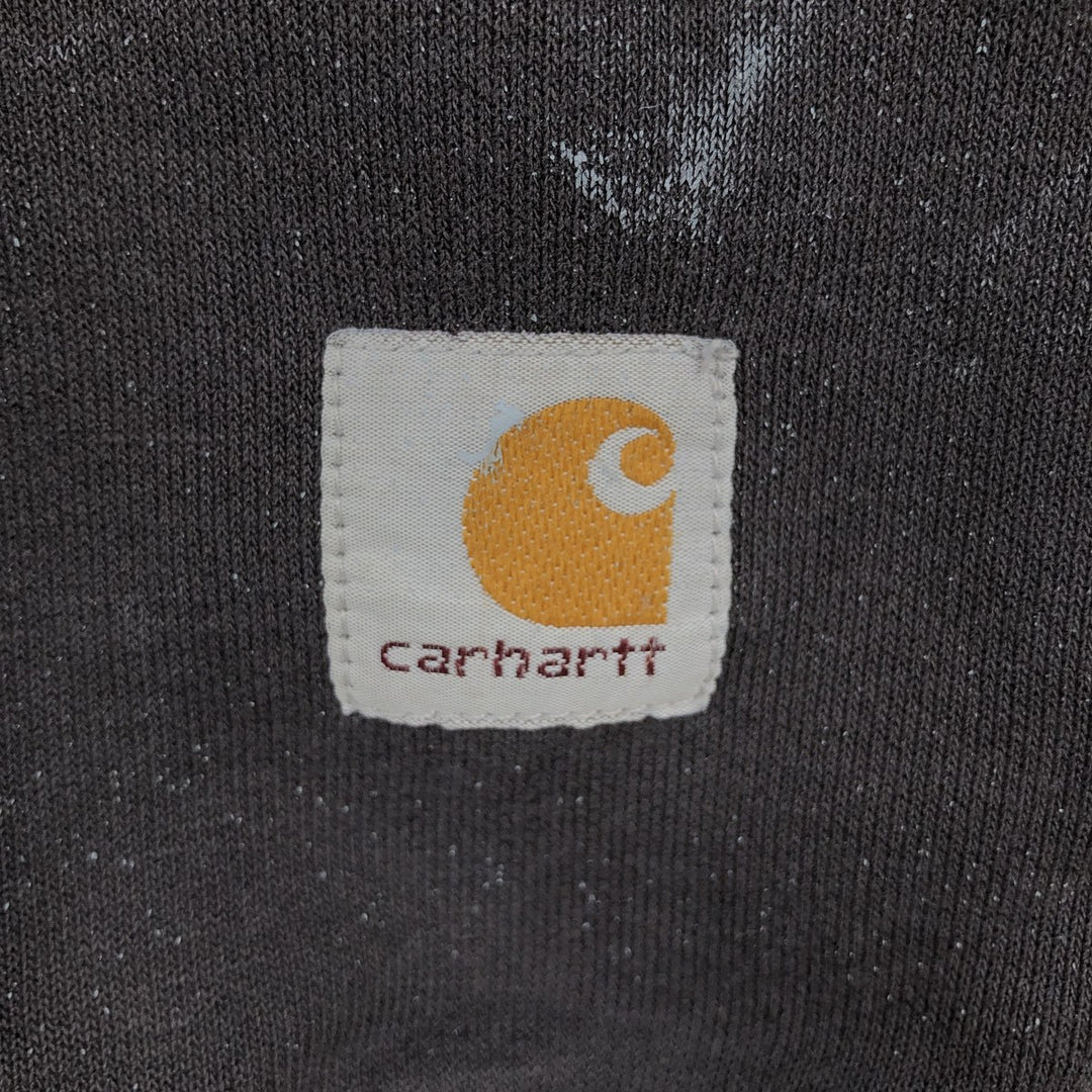 Carhartt Painted One-Point Logo Sweatshirt, Men's XL cotton black type Vintage Second Hand