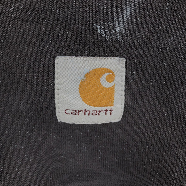 Carhartt Painted One-Point Logo Sweatshirt, Men's XL cotton black type Vintage Second Hand