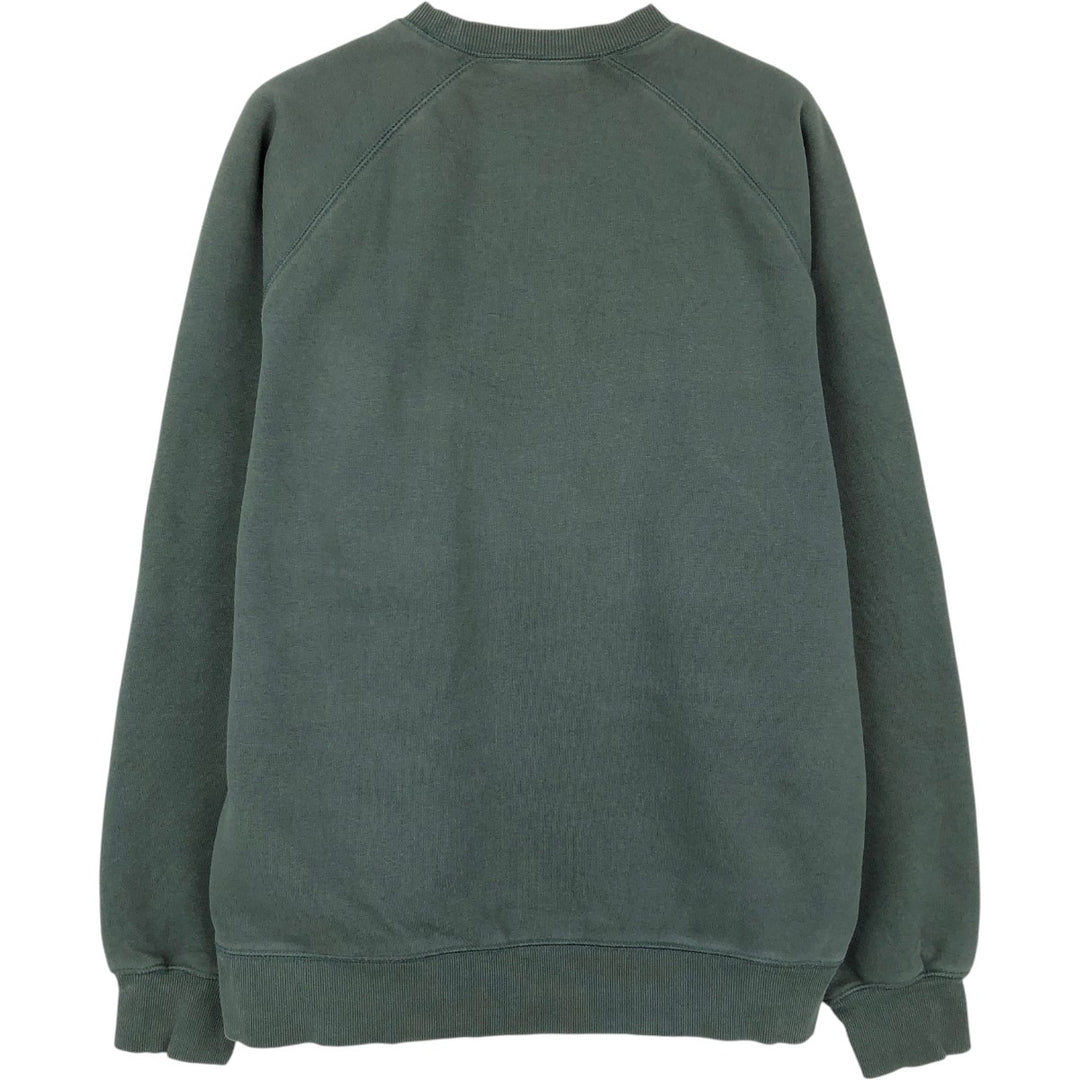 Carhartt sweatshirt, men's size L cotton Green type dark green Vintage Second Hand