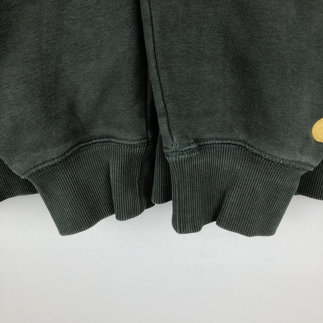 Carhartt sweatshirt, men's size L cotton Green type dark green Vintage Second Hand
