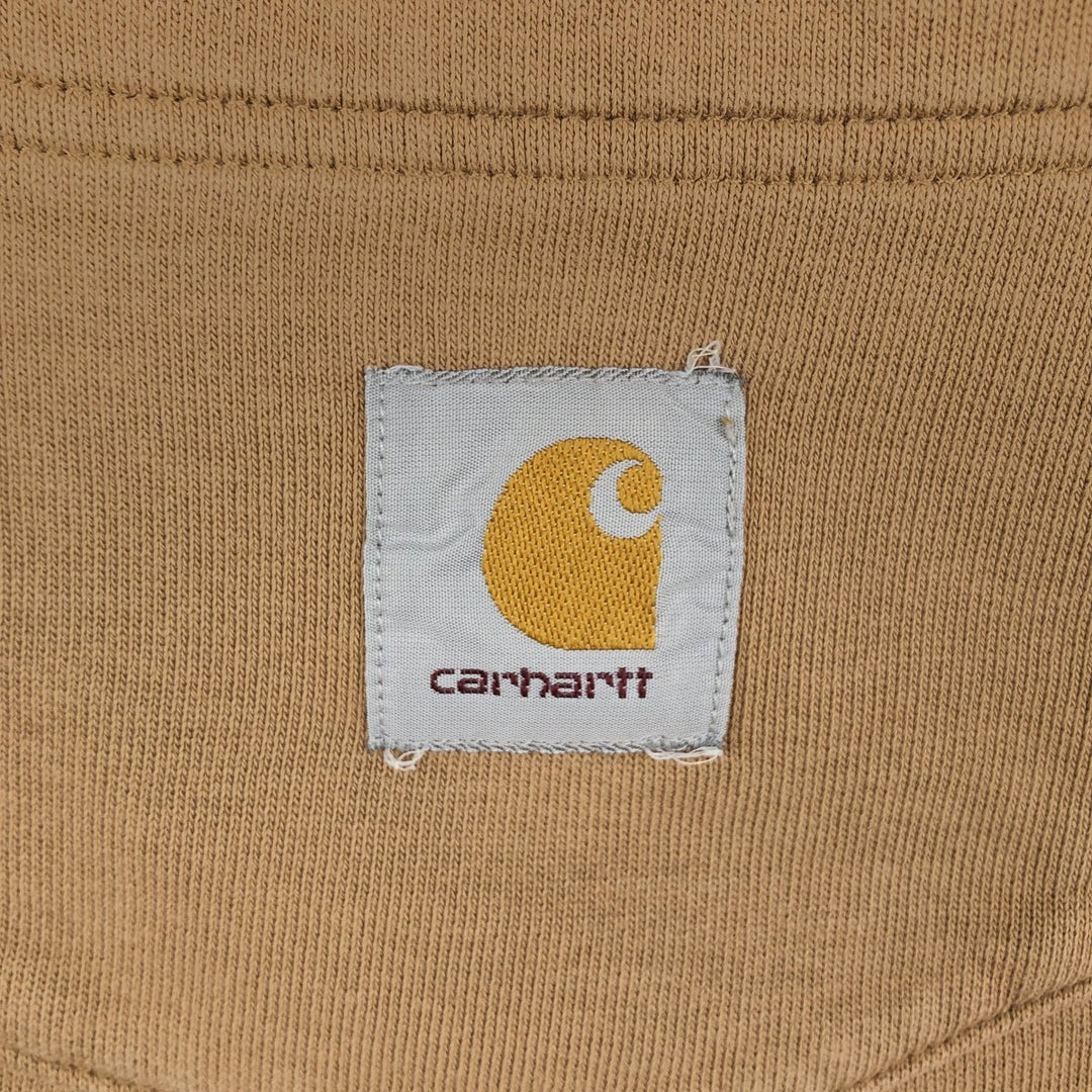 Carhartt One Point Logo Sweatshirt, Men's Size L cotton Camel type Vintage Second Hand