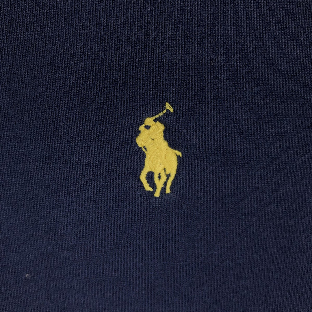 Ralph Lauren POLO RALPH LAUREN One-point logo sweatshirt, sweatshirt, men's XL size cotton navy blue type Vintage Second Hand