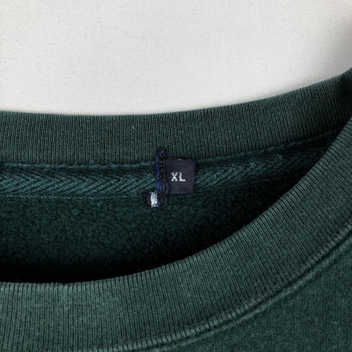 Ralph Lauren plain blank sweatshirt, men's size XL (approx.) unclear Green type dark green Vintage Second Hand