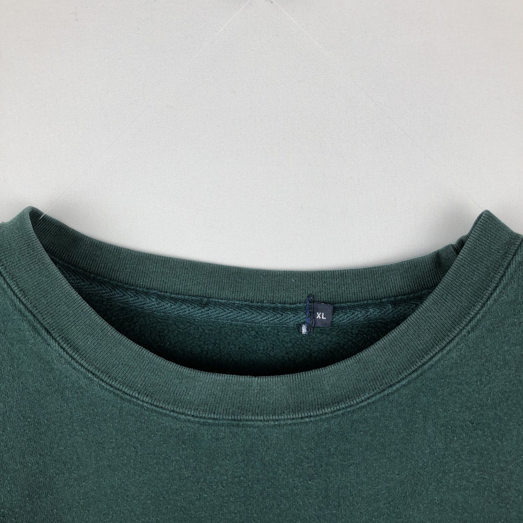 Ralph Lauren plain blank sweatshirt, men's size XL (approx.) unclear Green type dark green Vintage Second Hand