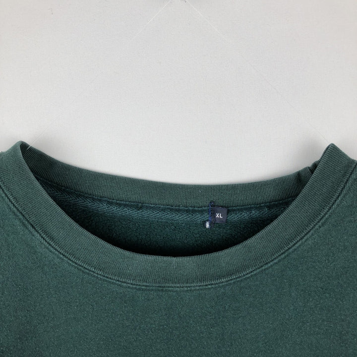 Ralph Lauren plain blank sweatshirt, men's size XL (approx.) unclear Green type dark green Vintage Second Hand