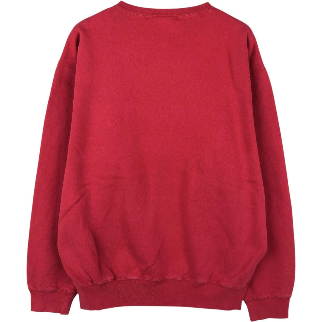 Ralph Lauren POLO by Ralph Lauren One Point Logo Sweatshirt Trainer Men's L size cotton red type Vintage Second Hand
