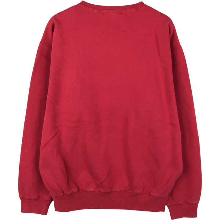 Ralph Lauren POLO by Ralph Lauren One Point Logo Sweatshirt Trainer Men's L size cotton red type Vintage Second Hand