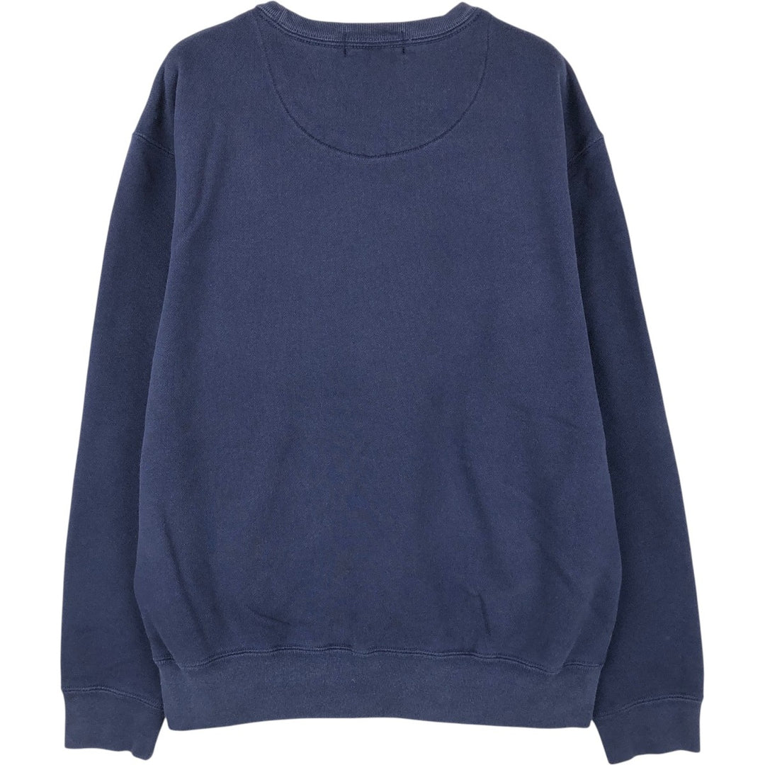 Ralph Lauren POLO by Ralph Lauren One Point Logo Sweatshirt Trainer Men's L size cotton navy blue type Vintage Second Hand