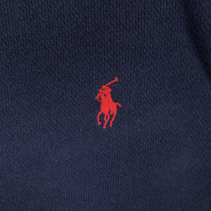 Ralph Lauren POLO by Ralph Lauren One Point Logo Sweatshirt Trainer Men's L size cotton navy blue type Vintage Second Hand