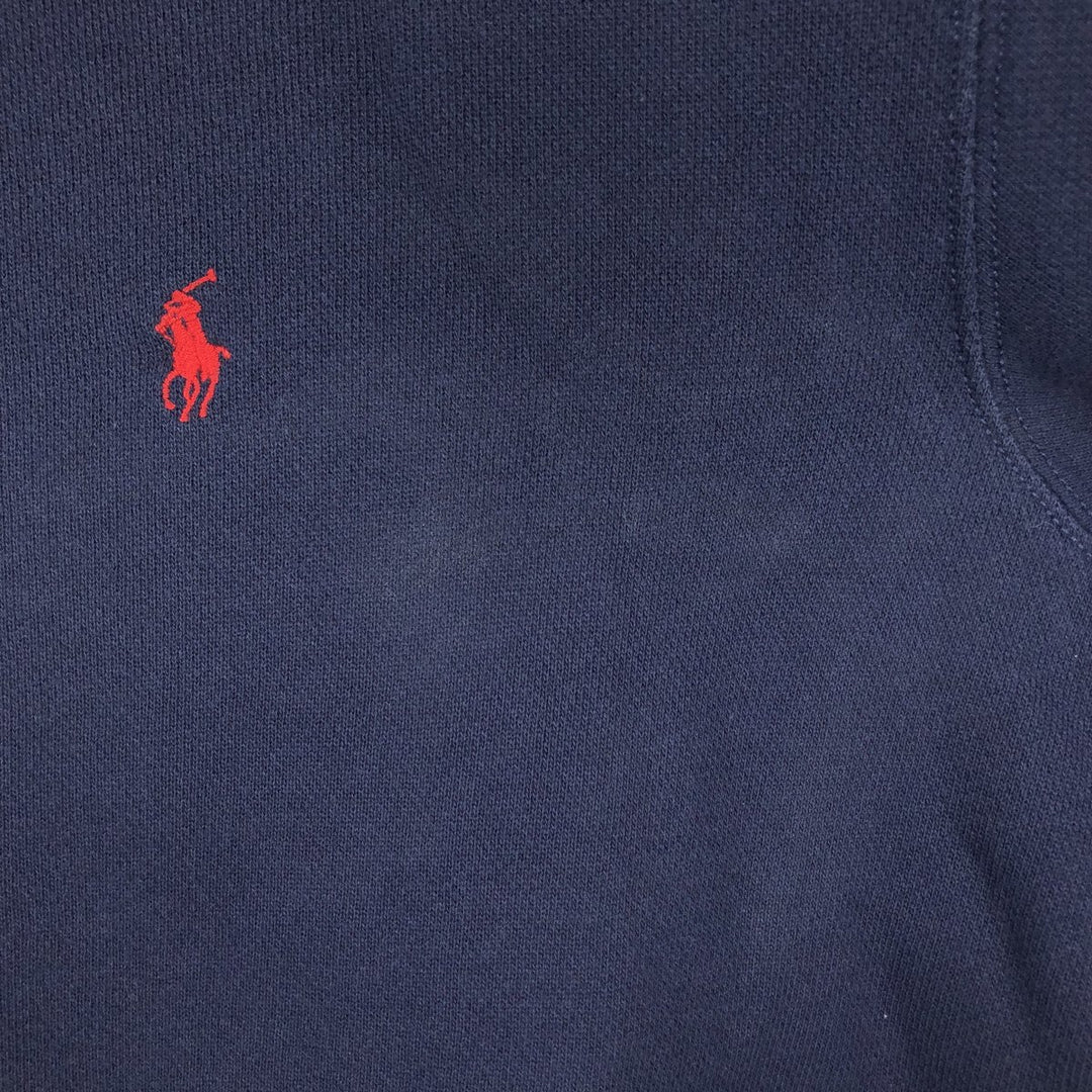 Ralph Lauren POLO by Ralph Lauren One Point Logo Sweatshirt Trainer Men's L size cotton navy blue type Vintage Second Hand