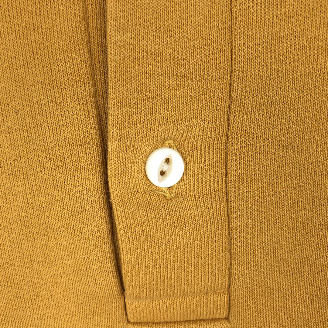 80s-90'S Lacoste collared sweatshirt with a single logo, men's size L equivalent, vintage. cotton Camel type Vintage Second Hand