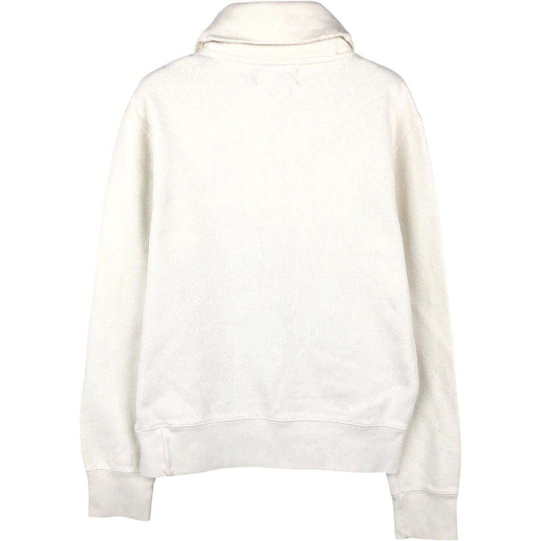 Ralph Lauren POLO by Ralph Lauren Shawl Collar Sweatshirt (Men's Size S) cotton white type Vintage Second Hand