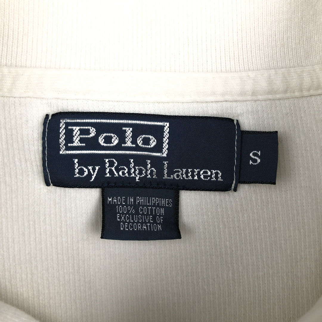 Ralph Lauren POLO by Ralph Lauren Shawl Collar Sweatshirt (Men's Size S) cotton white type Vintage Second Hand