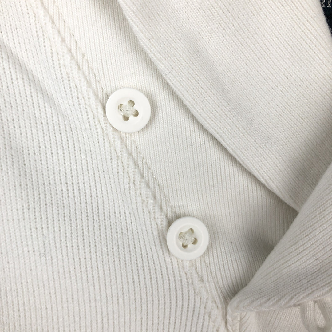 Ralph Lauren POLO by Ralph Lauren Shawl Collar Sweatshirt (Men's Size S) cotton white type Vintage Second Hand