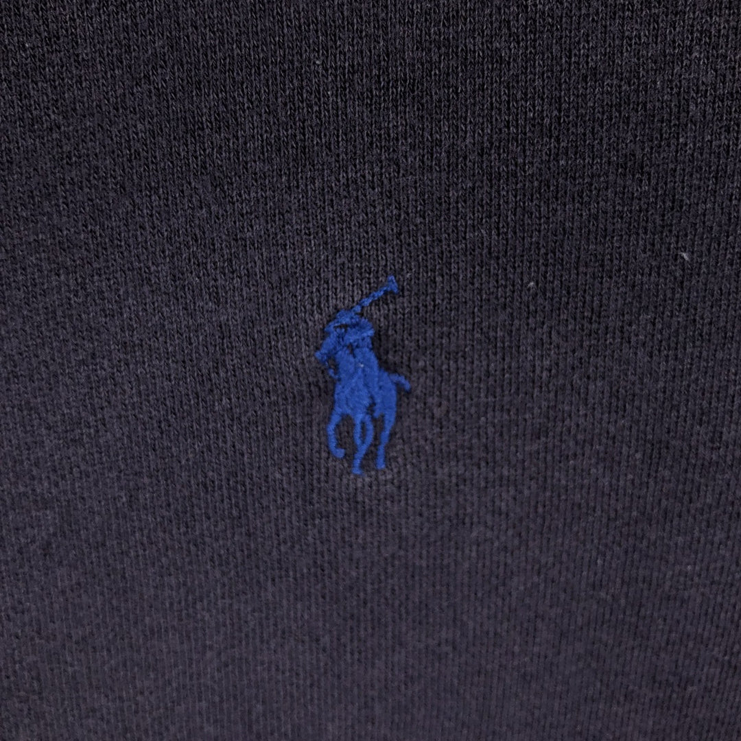 Ralph Lauren plain blank sweatshirt, made in the Northern Mariana Islands, men's size S (approx.). cotton navy blue type Vintage Second Hand