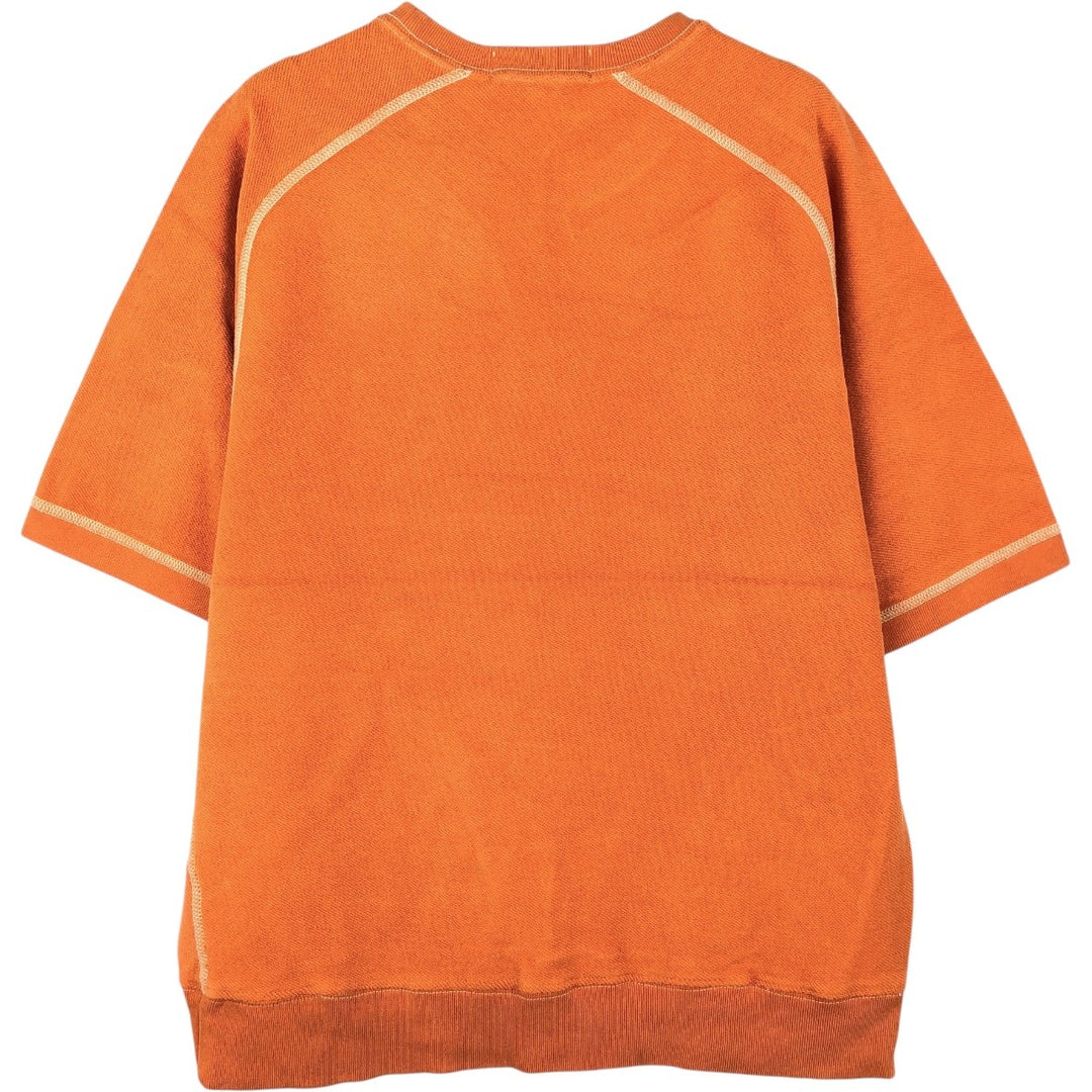 Ralph Lauren short-sleeved sweatshirt, men's size M (approx.) cotton orange type Vintage Second Hand