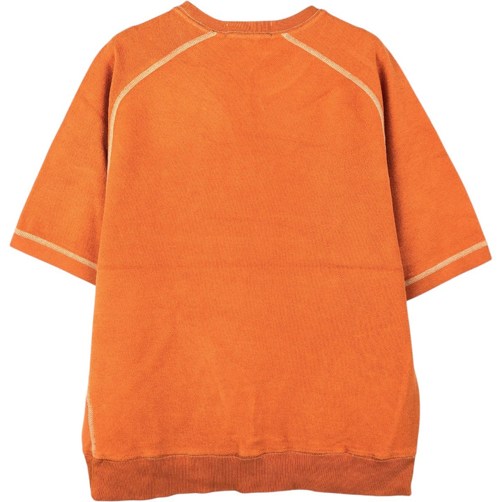 Ralph Lauren short-sleeved sweatshirt, men's size M (approx.) cotton orange type Vintage Second Hand