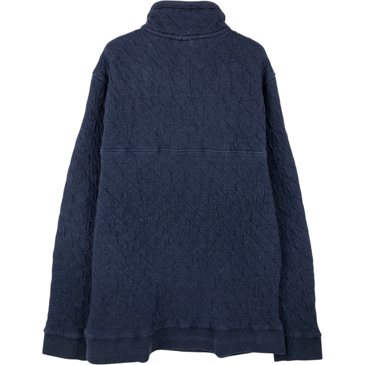 Patagonia Organic Cotton Quilted Snap-T 25371SP20 Half-Snap Sweatshirt (Men's XL equivalent) cotton navy blue type Vintage Second Hand