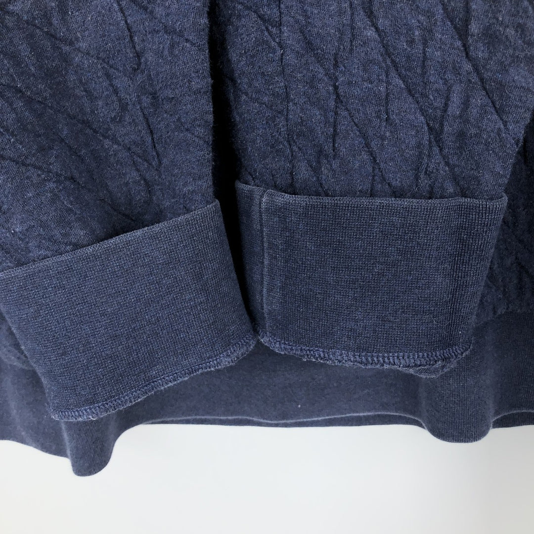 Patagonia Organic Cotton Quilted Snap-T 25371SP20 Half-Snap Sweatshirt (Men's XL equivalent) cotton navy blue type Vintage Second Hand
