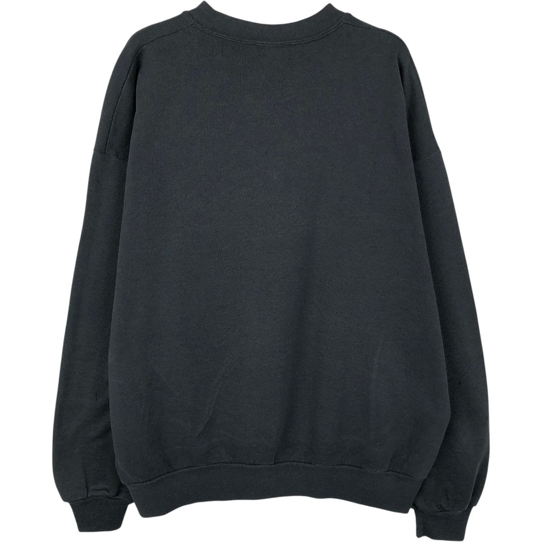 90'S Jerzees Printed Sweatshirt, Made in USA, Men's XL, Vintage cotton black type Vintage Second Hand