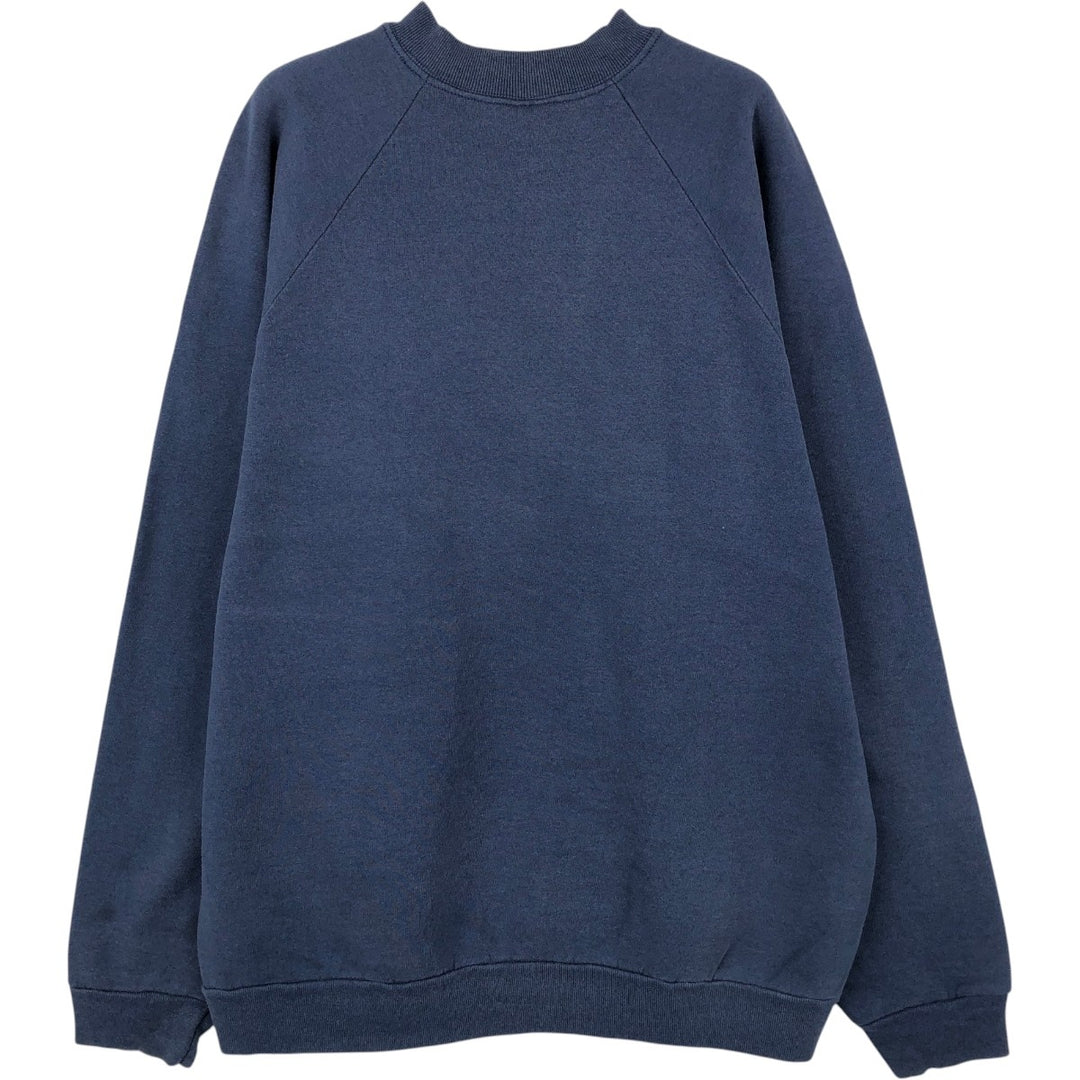 90'S Fruit of the Loom One-Point Logo Sweatshirt, Men's XL (approx.), Vintage cotton navy blue type Vintage Second Hand