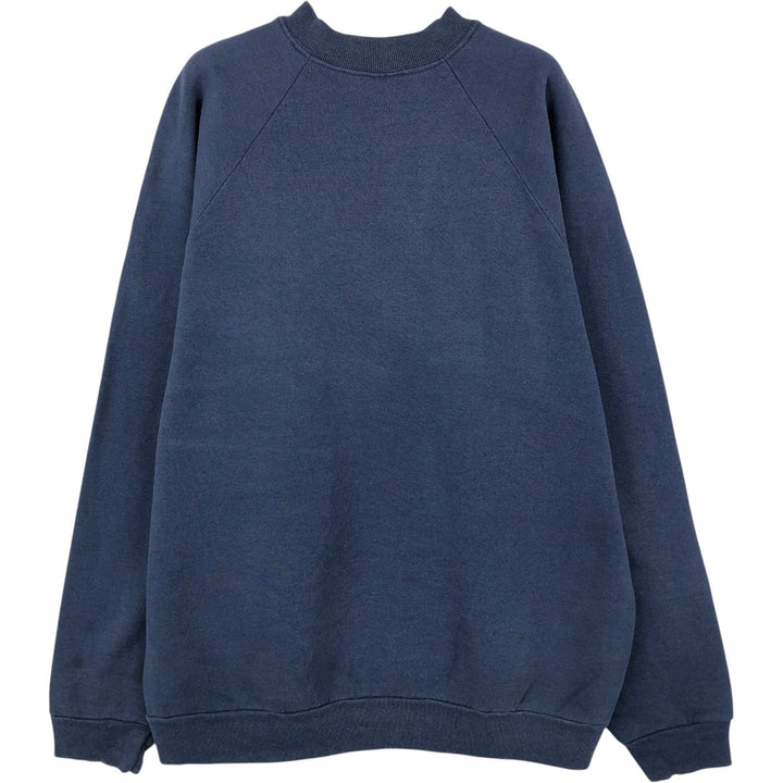90'S Fruit of the Loom One-Point Logo Sweatshirt, Men's XL (approx.), Vintage cotton navy blue type Vintage Second Hand
