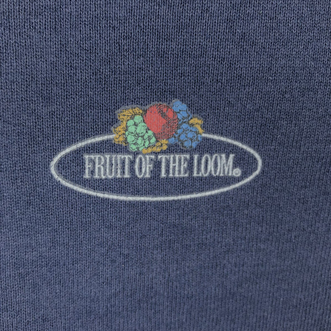 90'S Fruit of the Loom One-Point Logo Sweatshirt, Men's XL (approx.), Vintage cotton navy blue type Vintage Second Hand