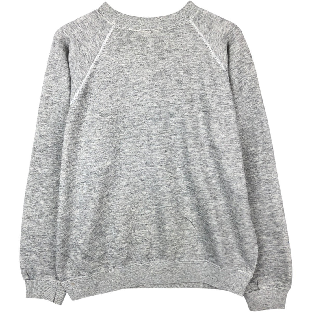 Vintage 80'S Hanes printed sweatshirt, made in USA, size L for men cotton gray type Vintage Second Hand