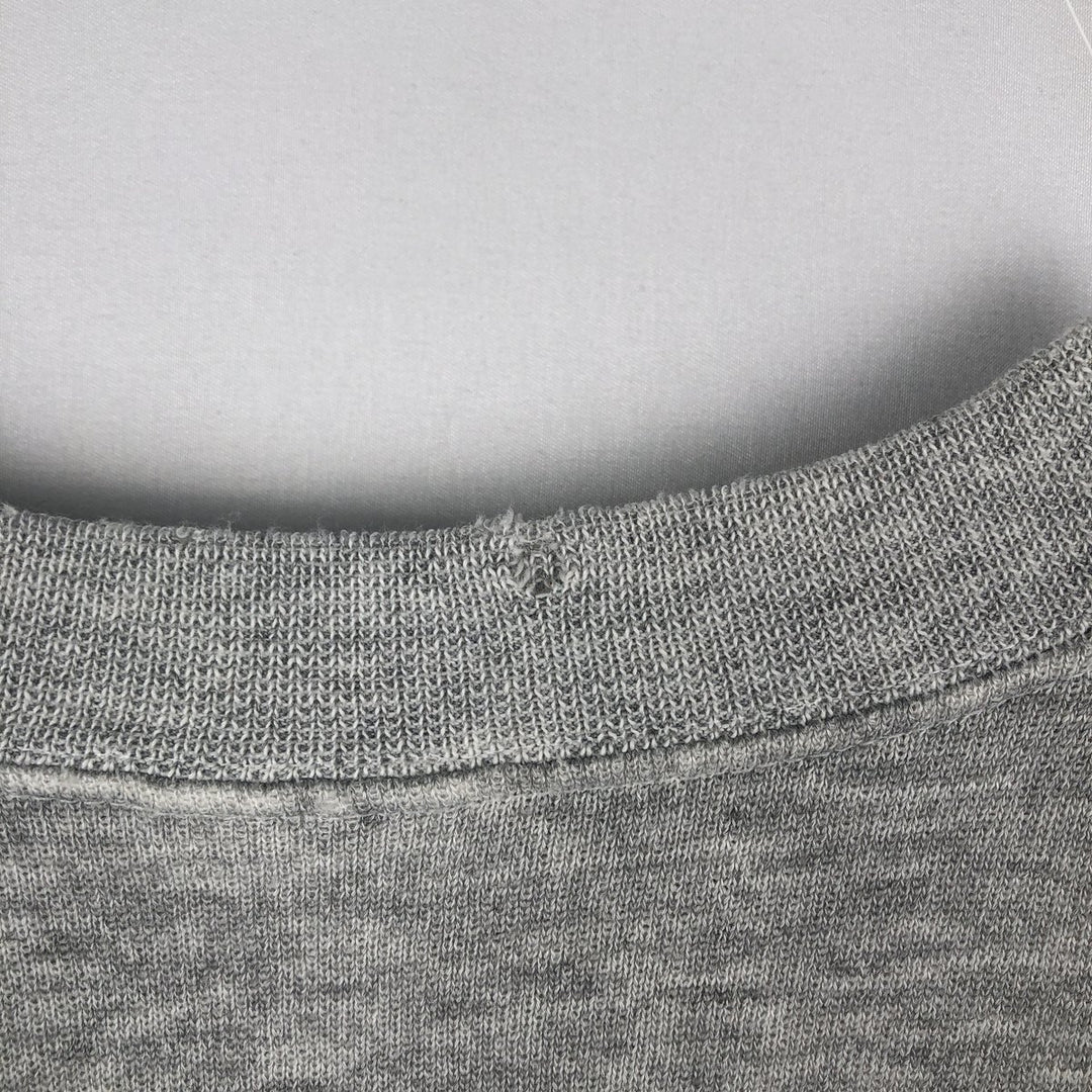 Vintage 80'S Hanes printed sweatshirt, made in USA, size L for men cotton gray type Vintage Second Hand