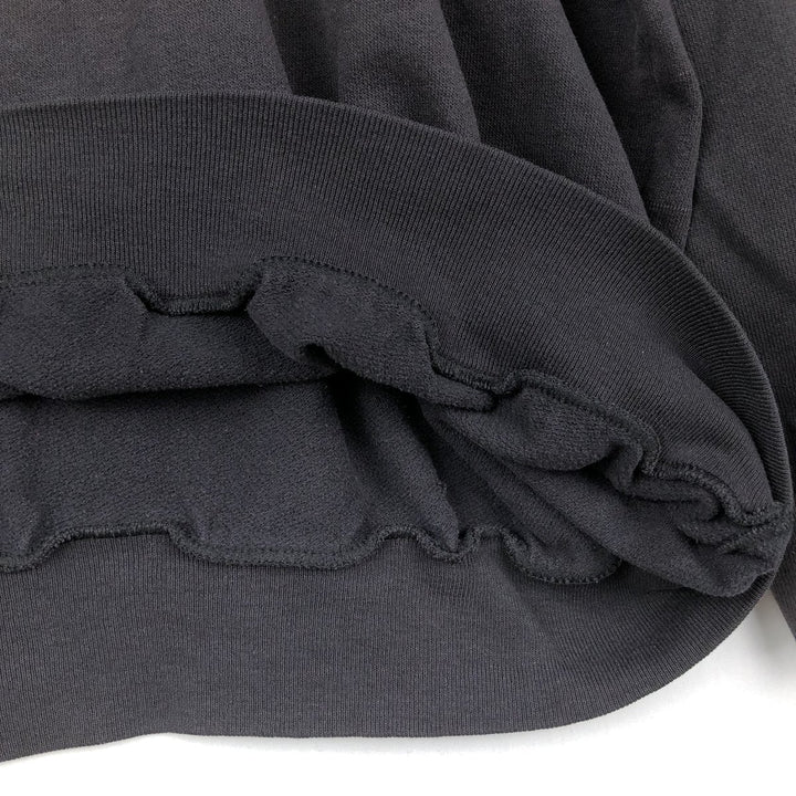 90'S Textile Prints Sweatshirt, Made in USA, Men's XL equivalent, Vintage cotton black type Vintage Second Hand