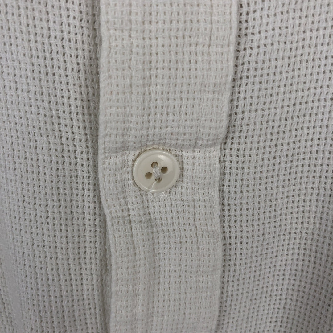 Vintage LLBean short-sleeved cotton box shirt from the 1990s, equivalent to men's size XL. cotton white type Vintage Second Hand